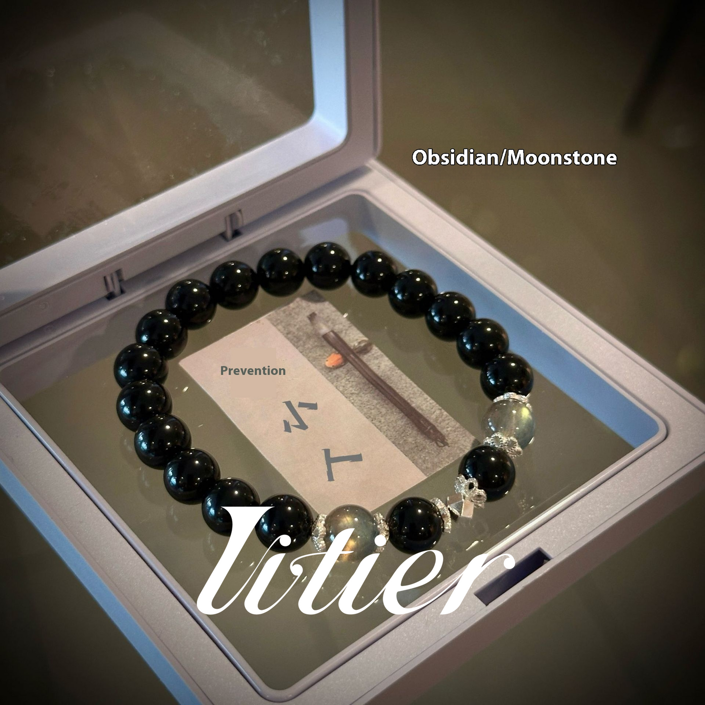 Anti-villain positive energy and peace | Obsidian bracelet - VITIER