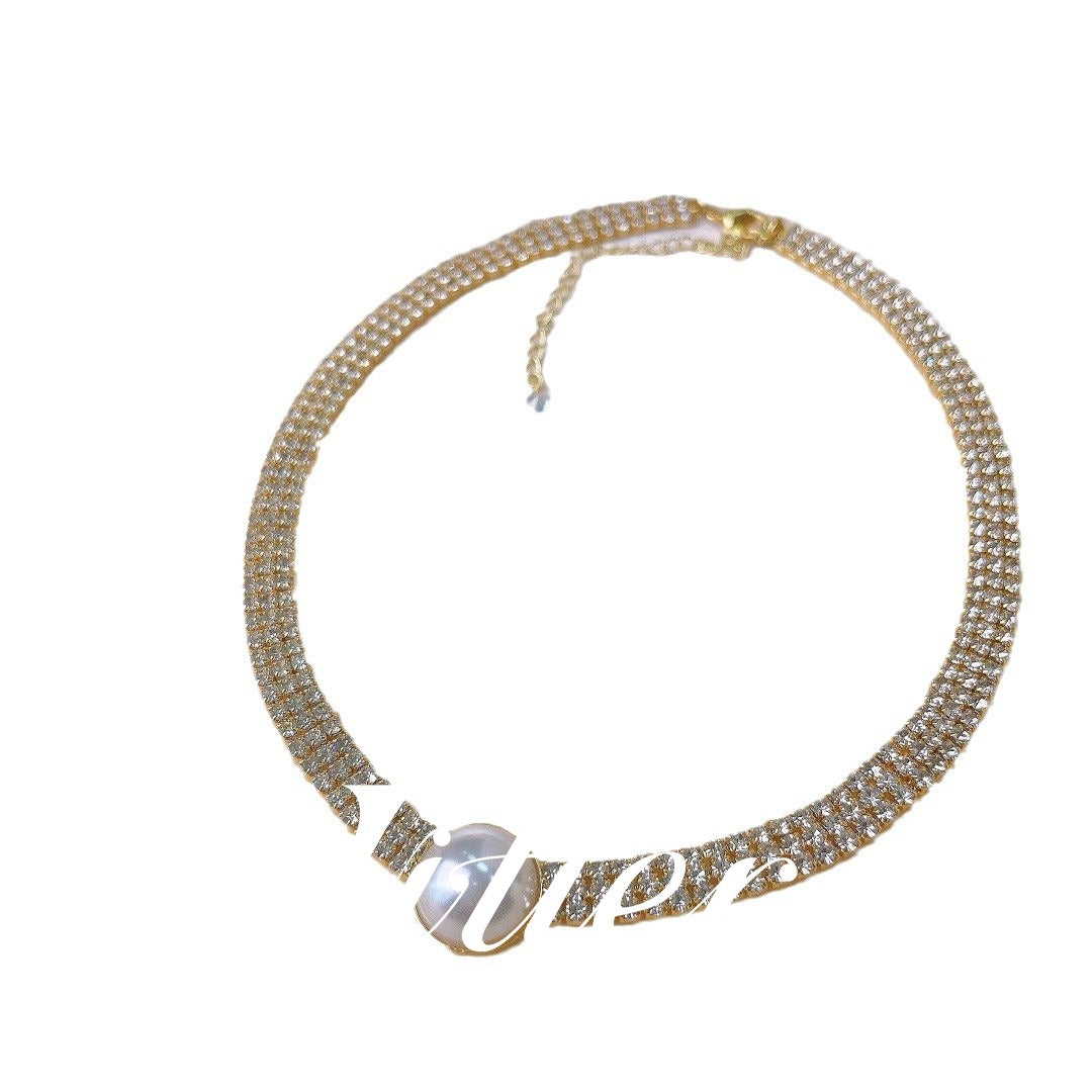 Light Luxury Elegance | Stacked Pearl Clavicle Chain - VITIER