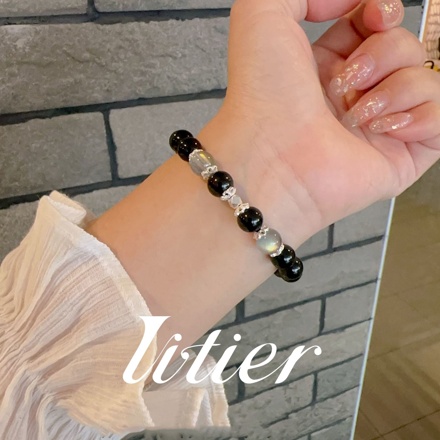 Anti-villain positive energy and peace | Obsidian bracelet - VITIER