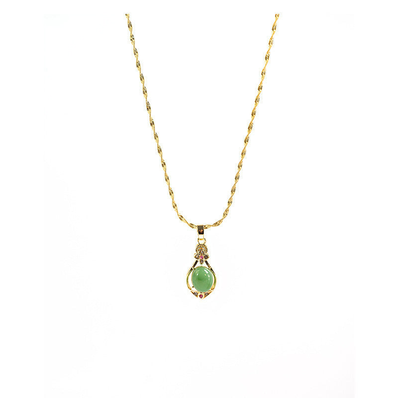 Temperament Transfer | Emerald Pendant Necklace - VITIER