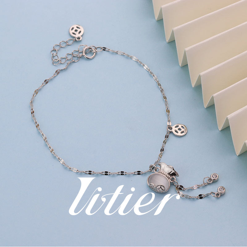 Wealth Gathering | Chalcedony Money Bag Bracelet—VITIER