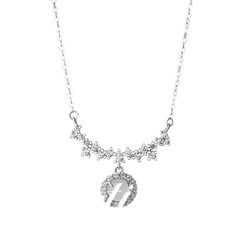 Reunion Energy | Happy Smile Zircon Round Clavicle Chain - VITIER