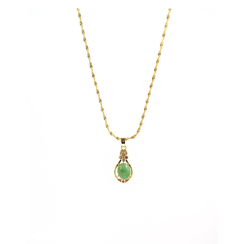 Temperament Transfer | Emerald Pendant Necklace - VITIER
