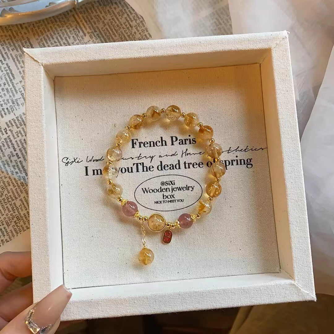Natural Citrine | Girlfriend Gift Bracelet - VITIER