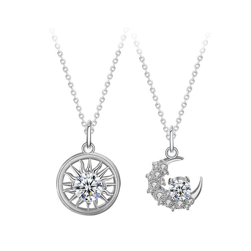 Couple Love | Mozambican Sun and Moon Couple Necklace - VITIER