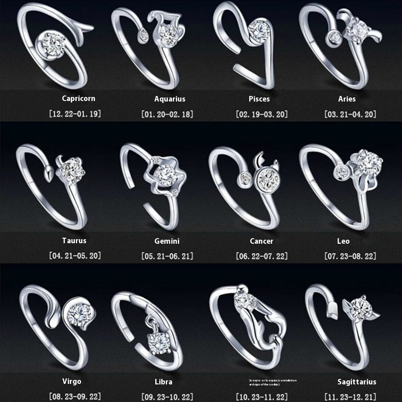 Love couple ring | Zodiac ring - VITIER