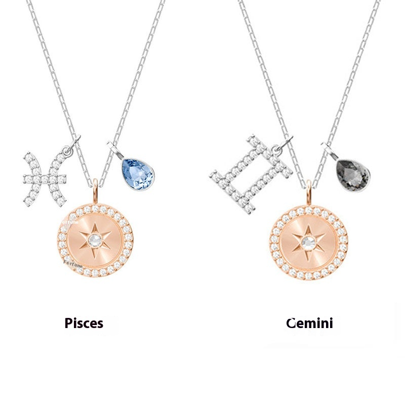 Crystal Natal Year Guardian | Twelve Constellation Necklace Female VITIER