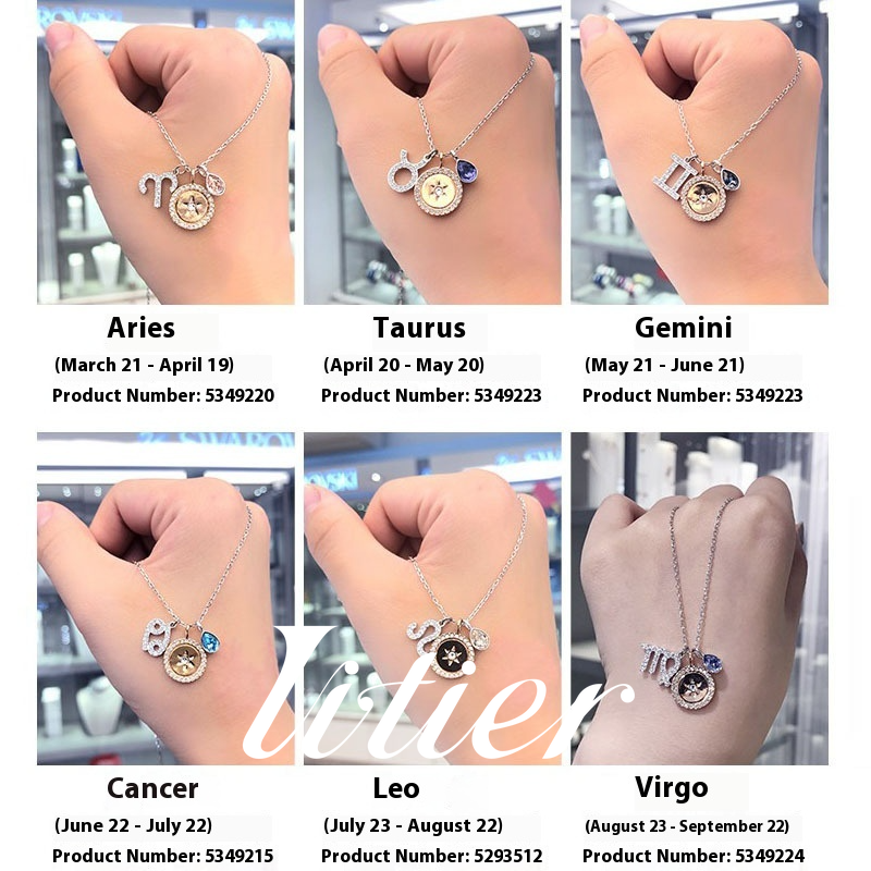 Crystal Natal Year Guardian | Twelve Constellation Necklace Female VITIER